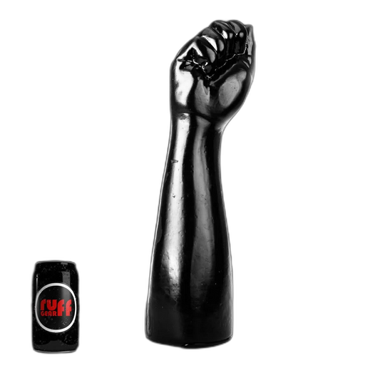 ruff GEAR Power Push Fist Dildo 14.6 Inch Black