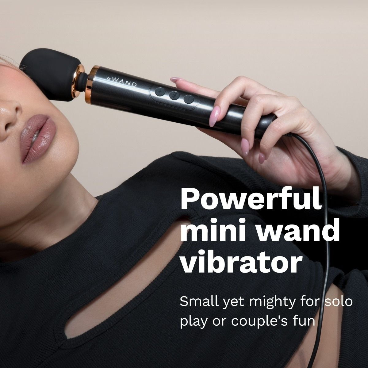 Le Wand Powerful Petite Plug In Black