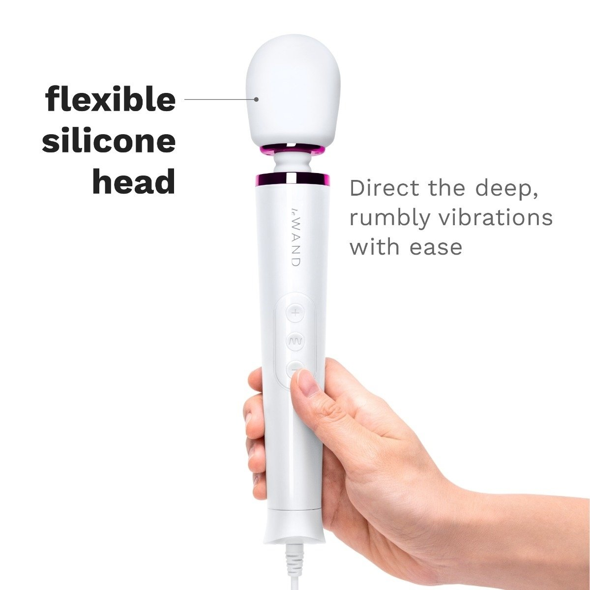 Le Wand Powerful Petite Plug In White