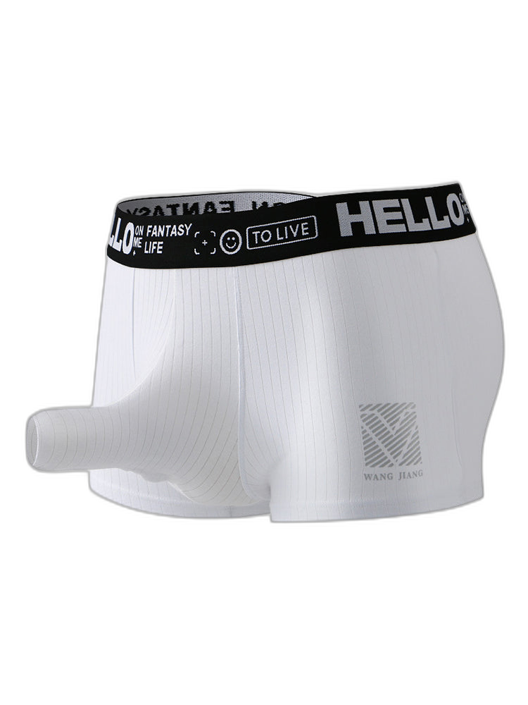 Men’s Separate Pouch Cotton Trunks With Fly Front