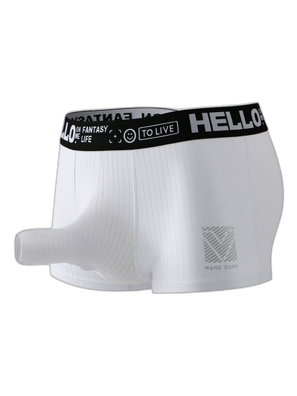 Men’s Separate Pouch Cotton Trunks With Fly Front