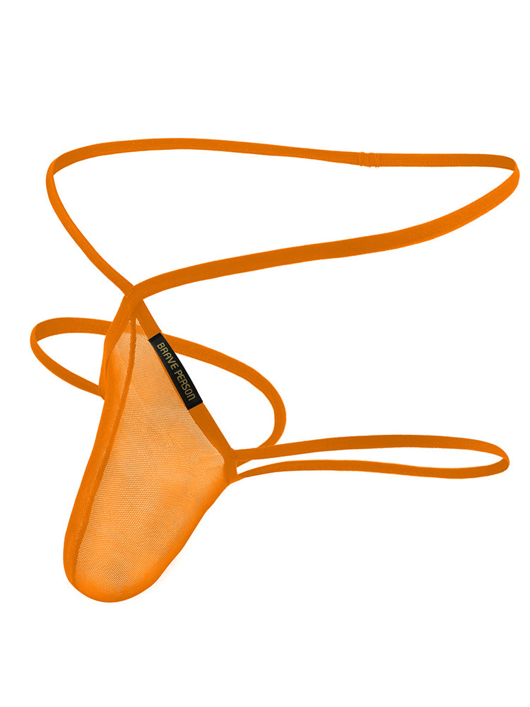 Transparent Brave Person Men's Thongs