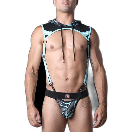 Cell Block 13 Kennel Club Lightning Hoodie Harness | Turquoise