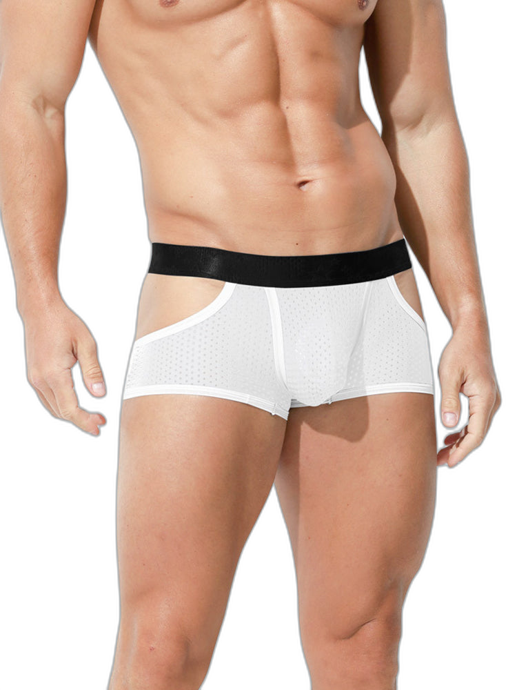 3 Pack Men's Breathable Mesh Lightweight & Airy Supportive Fit Trunks
