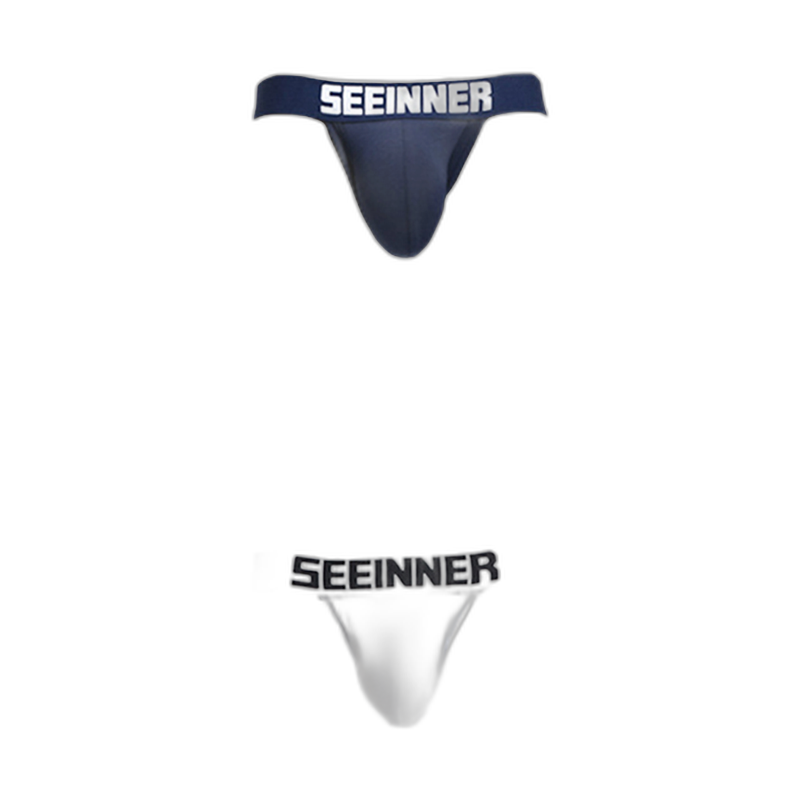 2 Pack Men's Cotton Stretch Jock Strap