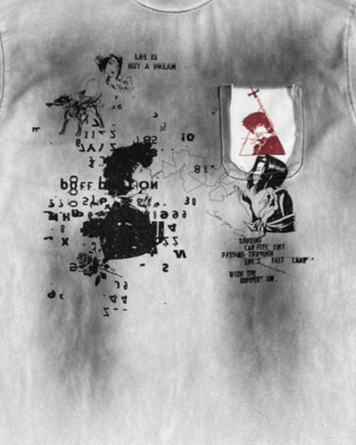 Washed Graphic Pocket T-Shirt