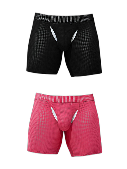 2 Pack Men's Sporty Cut Anti-Chafing Breathable Stretch Fit Midway Briefs