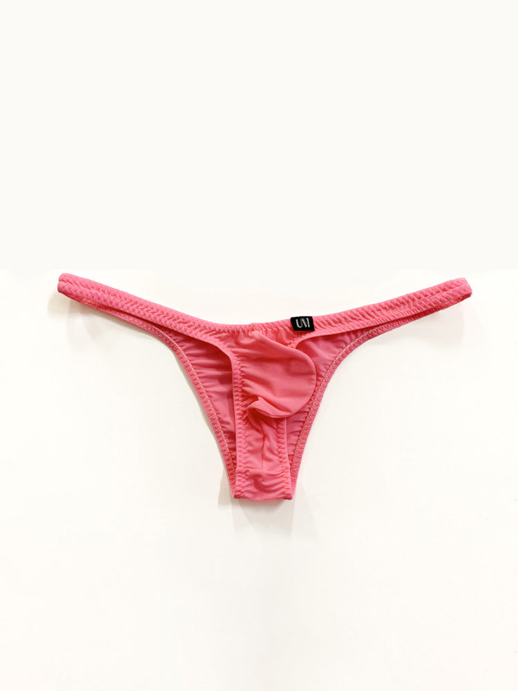 Men's Low Rise Solid Color Ice Silk Briefs