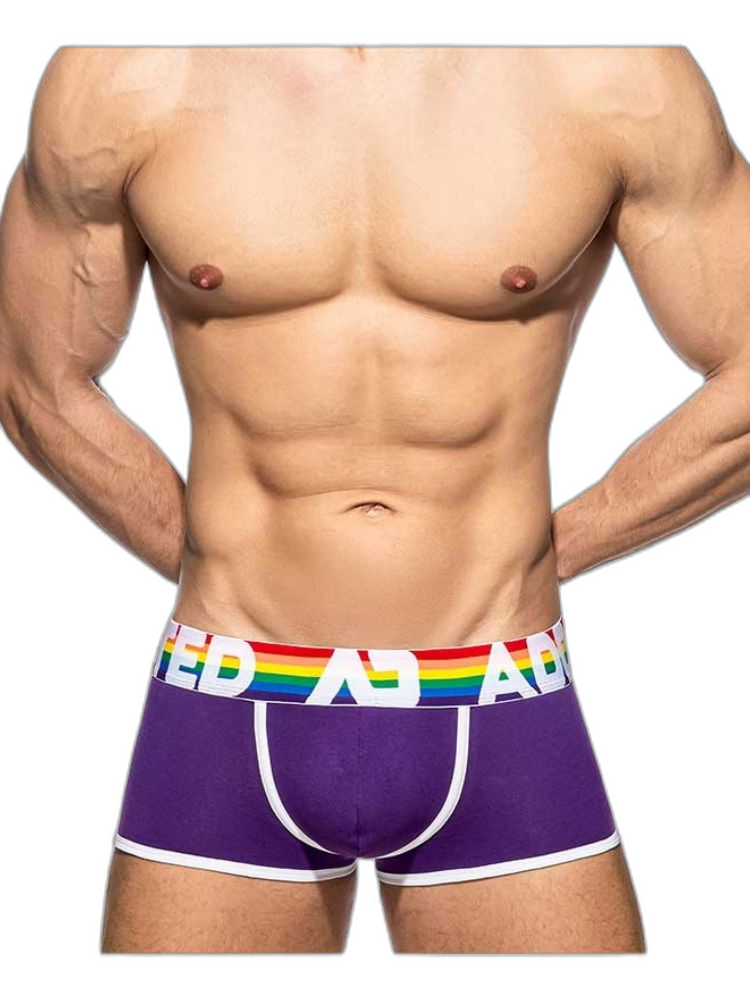 2 Pack Men’s Large Pouch Rainbow Trunks