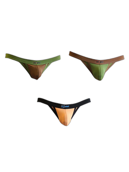 3 Pack Men's Sexy Ice Silk Stretch Fit Comfy Waistband Jockstrap