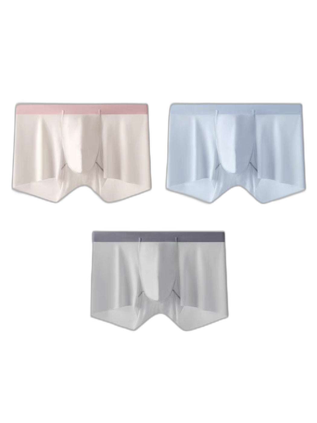 3 Pack Men’s Ultra-thin Seamless Trunks