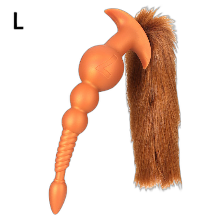 Rama - Silicone Anal Beads  - 3 Anal Balls With Tail - Anal Trainer