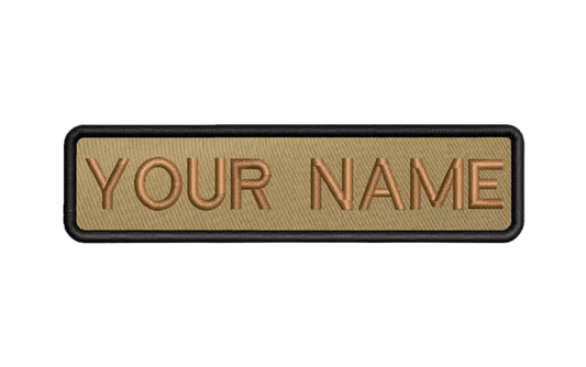 Custom Patch 10cmX2.5cm Gold/Gold