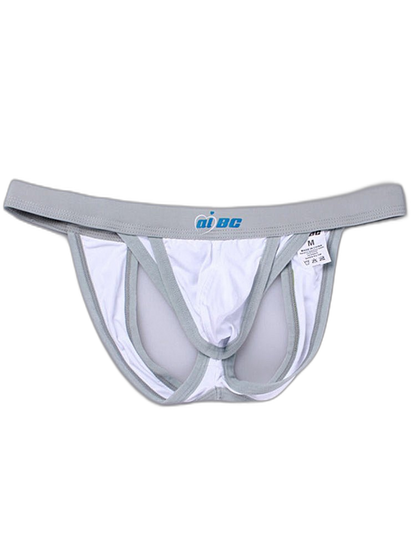3 Pack Men's Sexy Ice Silk Stretch Fit Comfy Waistband Jockstrap