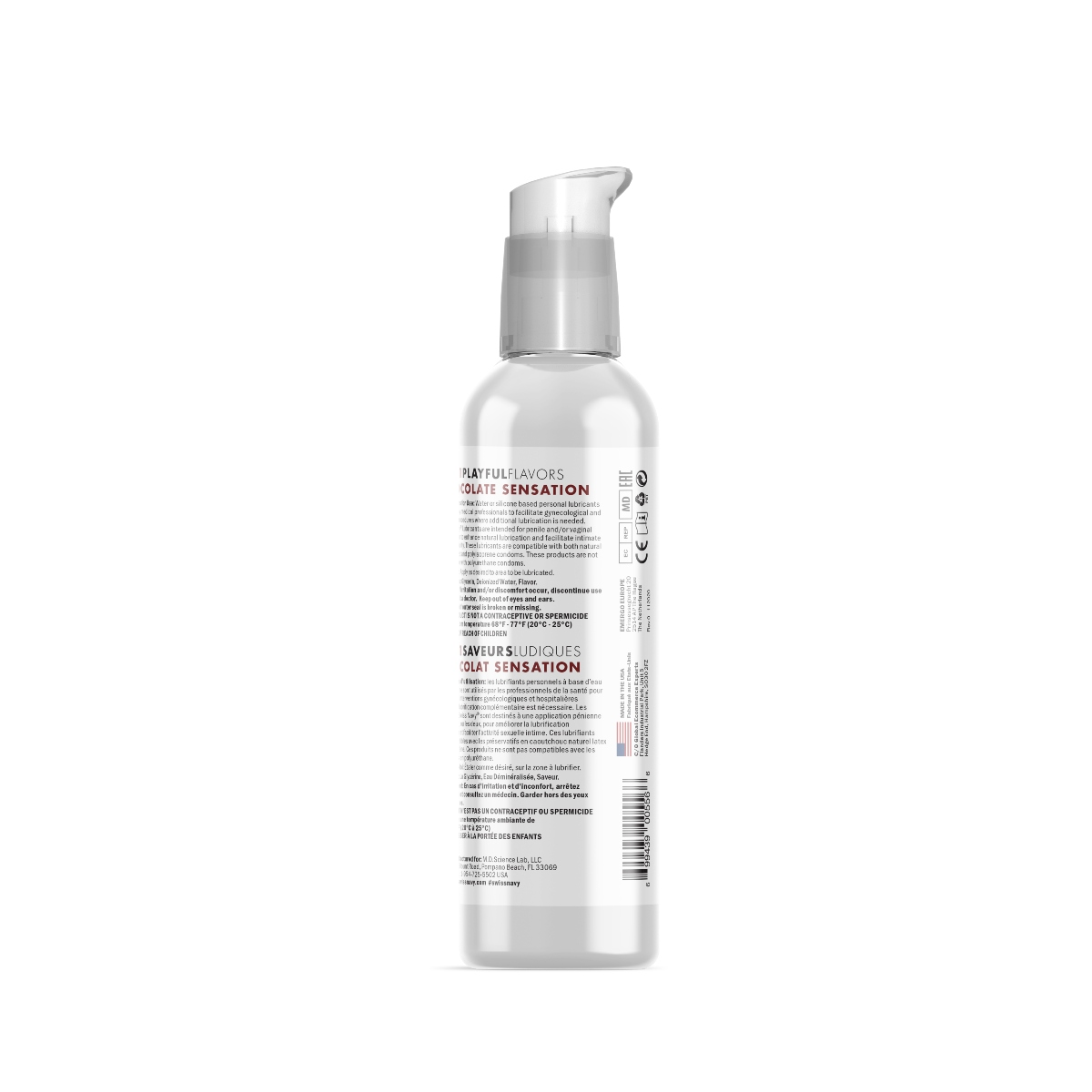 Swiss Navy 4 In 1 Chocolate Sensation Flavoured Water Based Lube 4oz