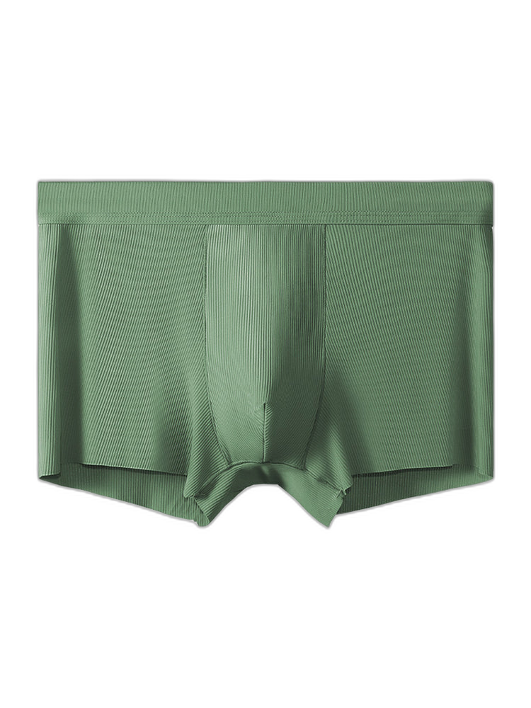 4 Pack Men's Ice Silk Seamless Trunks Underwear