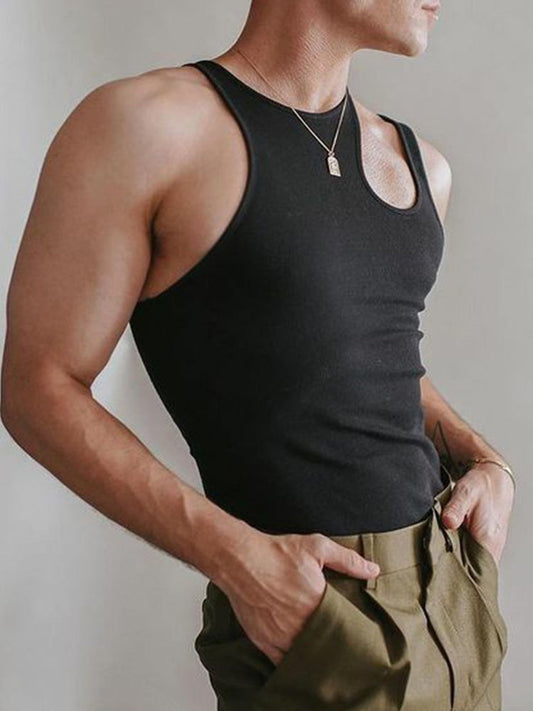 Men's Cutout Sexy Sleeveless Tank Top