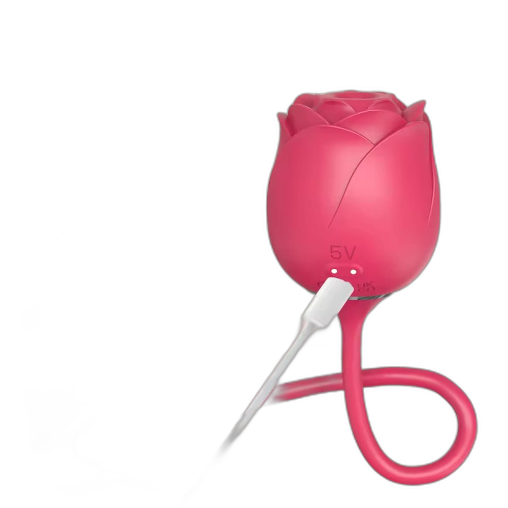 Immortal Flower - Rose Glow 2-in-1 Clitoral Suction Stimulator with Egg Vibrator