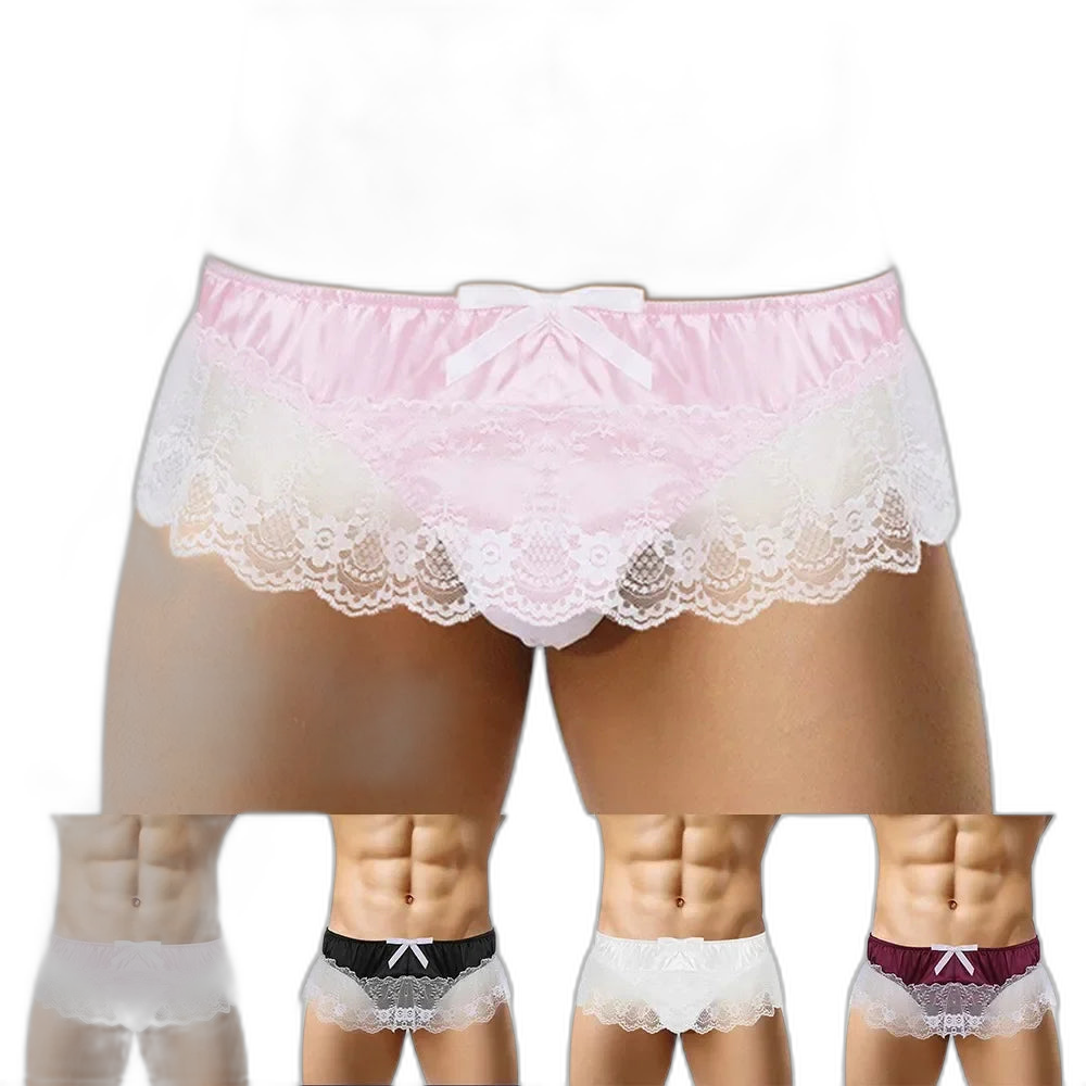 Bow & Lace Sissy Panties