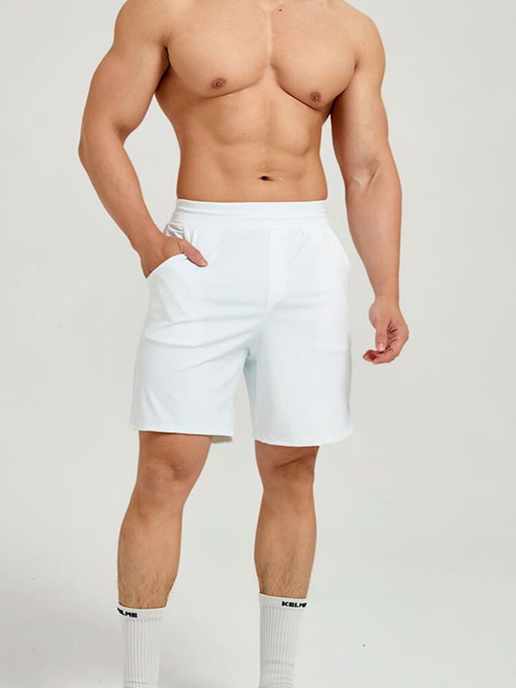 Men's Slim Color-Blocked Top Shorts 2-Piece Set