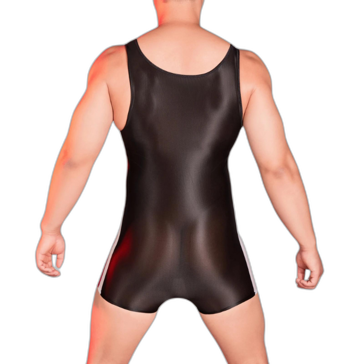 Glossy Transparent Wrestling Fantasy Bodysuit