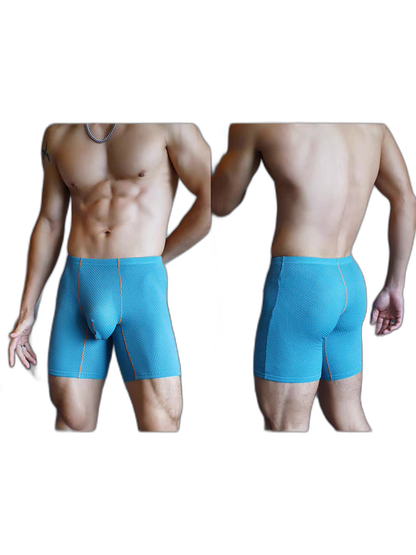 3 Pack Men's Anti-chafing Waffle Boxer Briefs