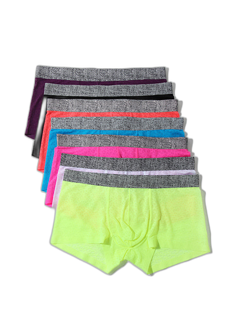3 Pack Men's Lace Breathable Sweat-Wicking Trunks