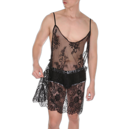 Silken Shadows Night Dress For Men
