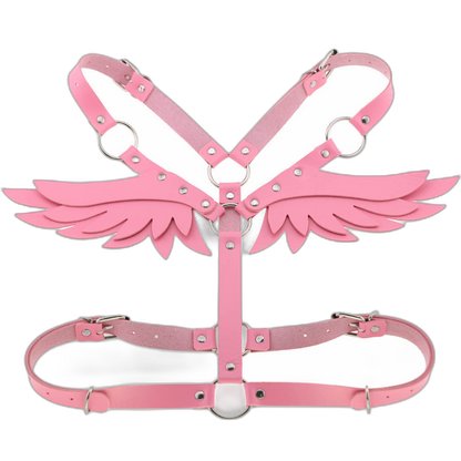 Angel Wings Leather Harness