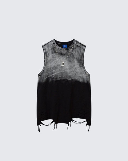 Gradient Wash Pendant Street Tank Top