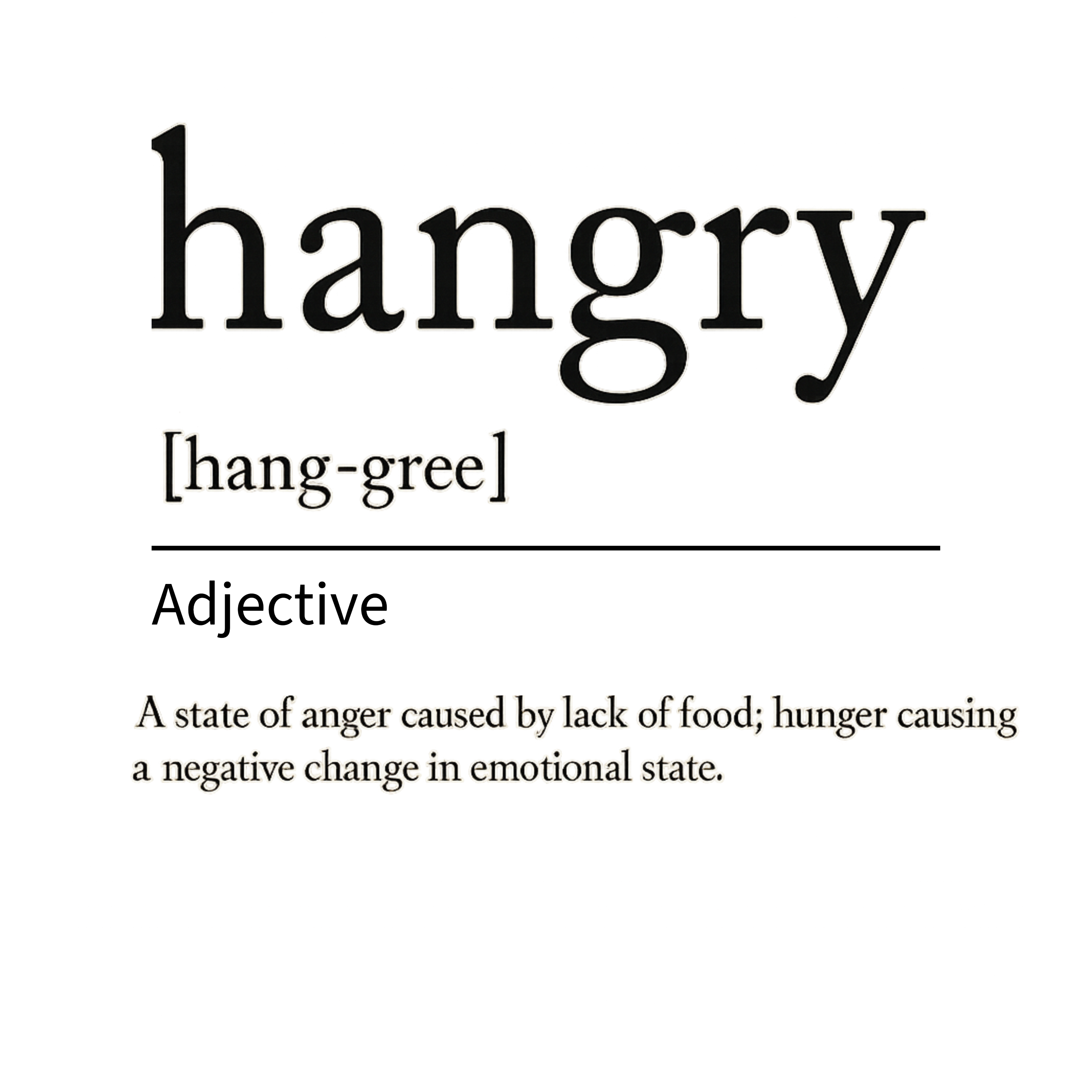 Hangry Definition | Problematic Prints image 0