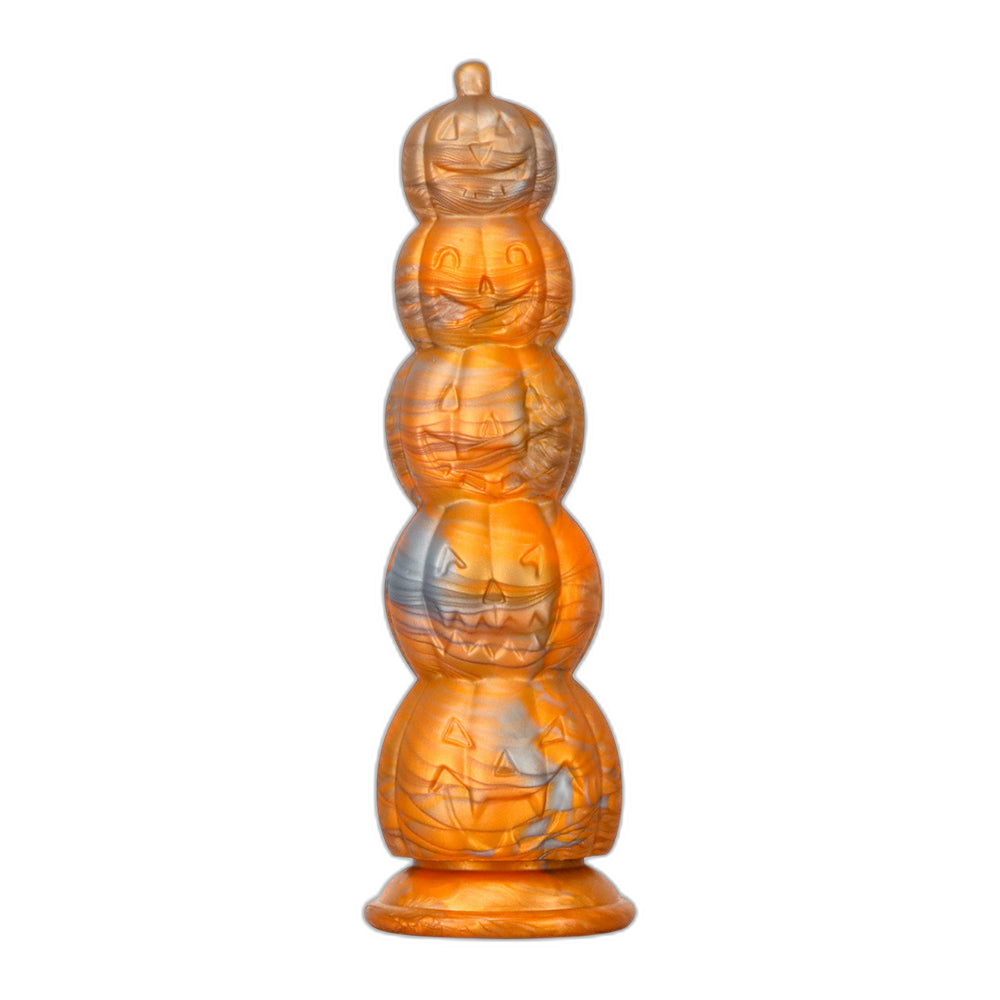 Pumpkin Anal Beads - Hands-Free Butt Plug - Soft Silicone Anal Sex Toy