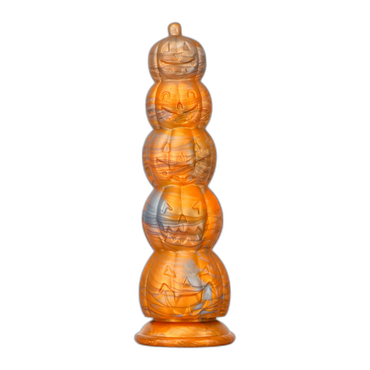 Pumpkin Anal Beads - Hands-Free Butt Plug - Soft Silicone Anal Sex Toy