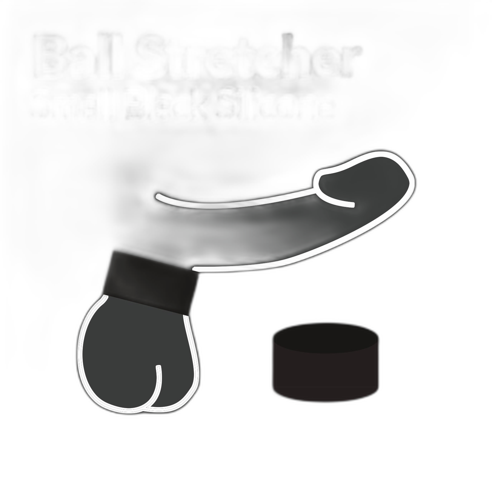 Prowler RED Silicone Ball Stretcher Black Small