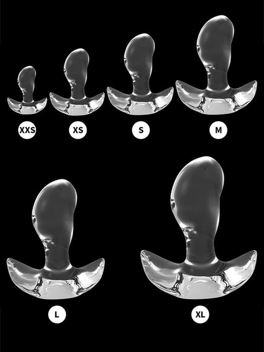 Transparent Mango Shape TPE Anal Plug