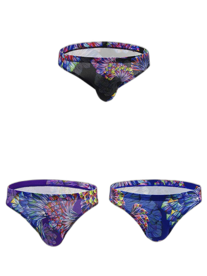 3 Pack Men's Printing U Convex Pouch Pouch Briefs
