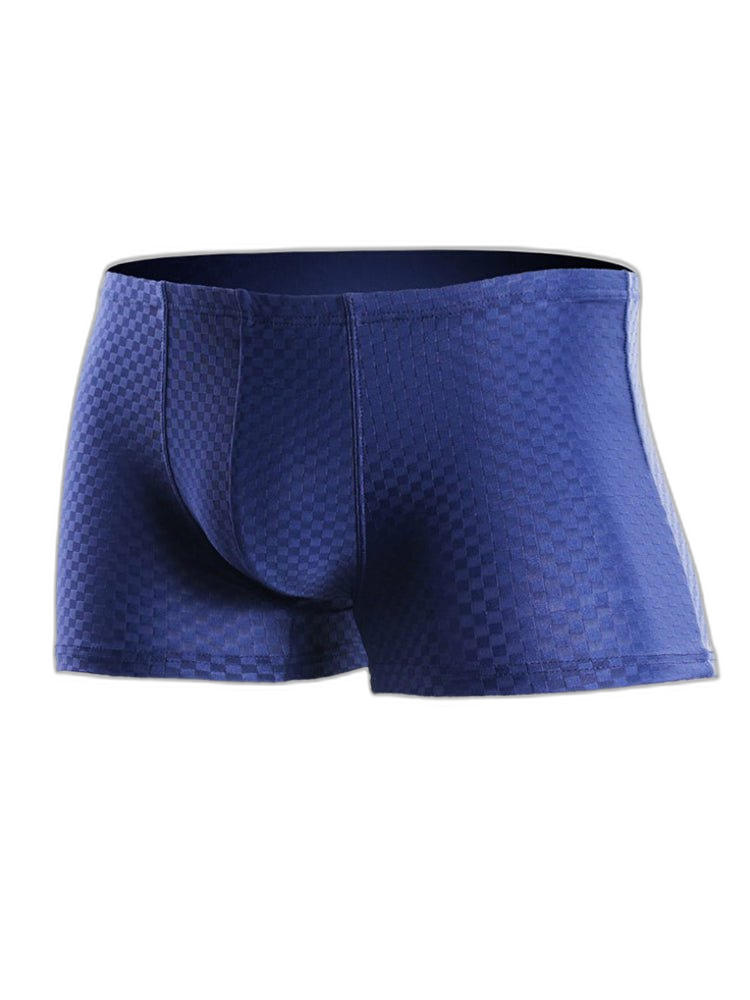 2 Pack Breathable Grid Ice Silk Men's Underwear