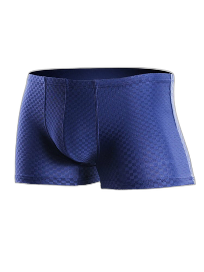 2 Pack Breathable Grid Ice Silk Men's Underwear