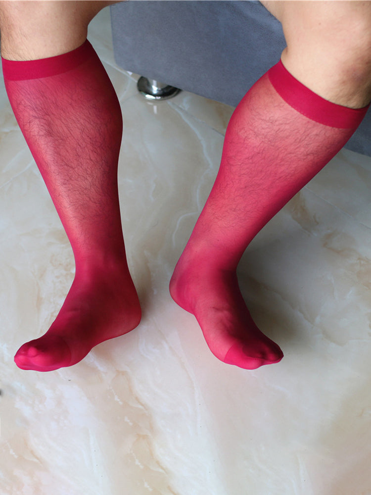 Men's Ultra-thin Straight High Elastic Stockings