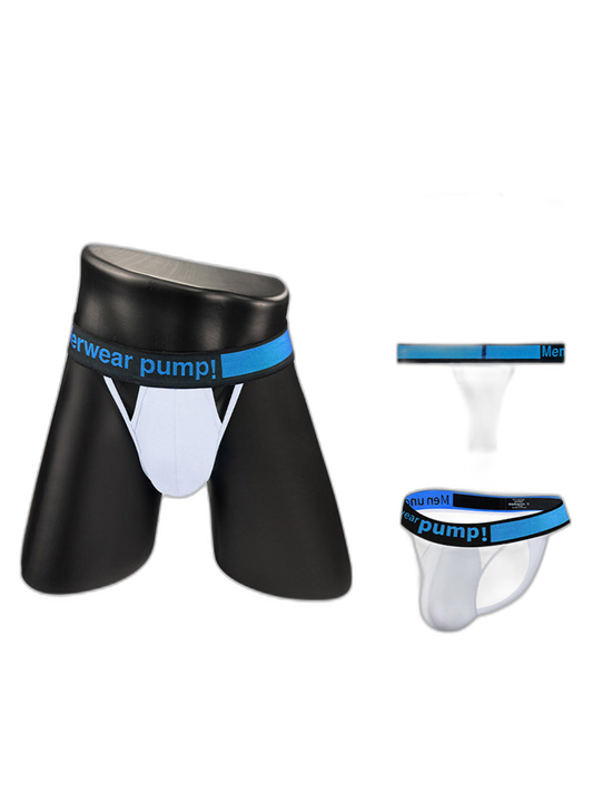 Men's Sexy Butt-Lifting Sporty U-Pouch Large Thong & Strings