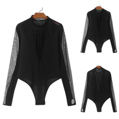 High C*nt Mesh Sheer Bodysuit