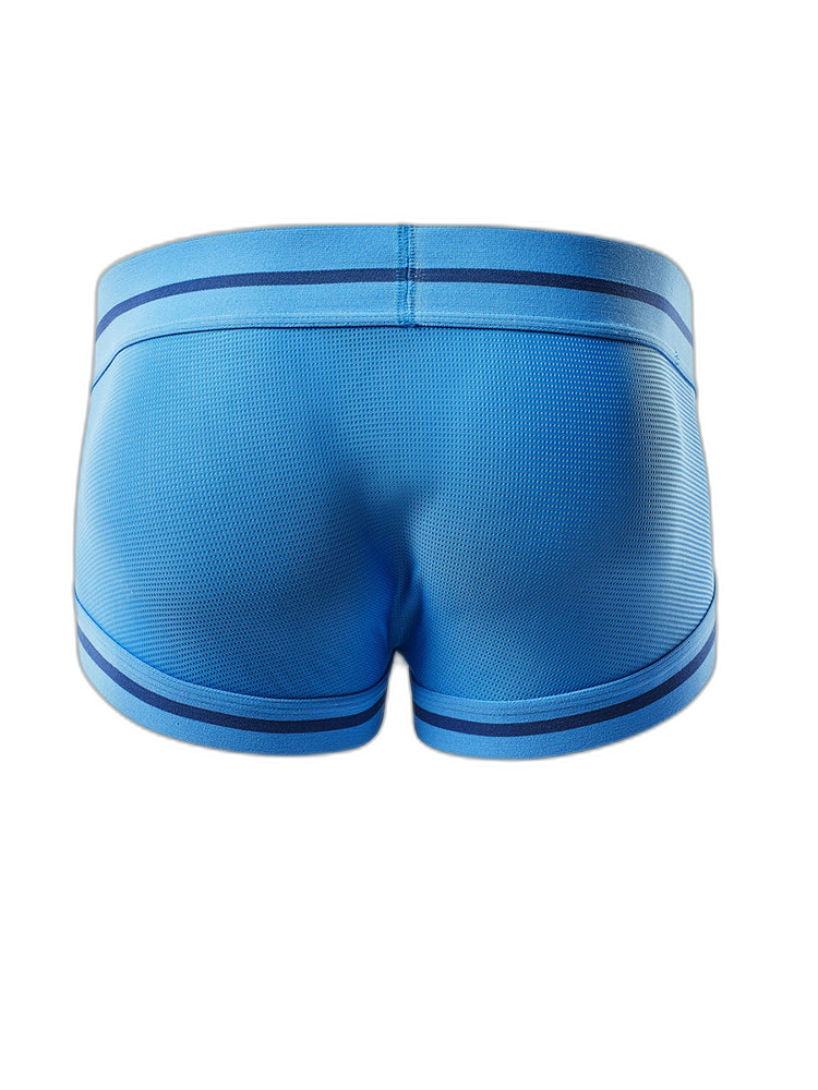 Men's Breathable Mesh Line Trunks with Fly