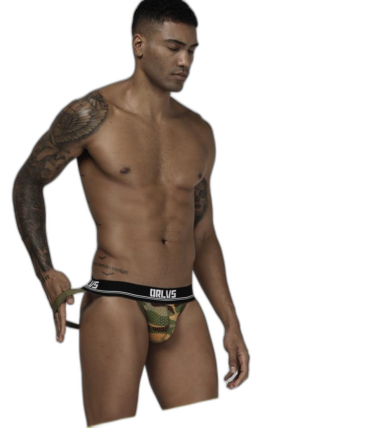 ORLVS Camouflage Mesh Jockstrap (3 Pack)