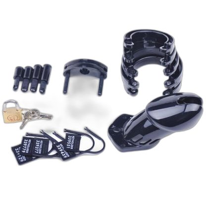 LOCK4D Original Chastity Cage L/XL Black