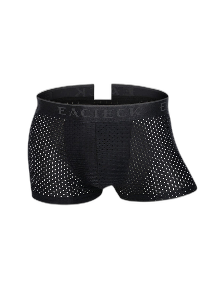 3Pcs Men's Mesh Thin Ice Silk Underwear