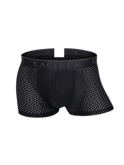 3Pcs Men's Mesh Thin Ice Silk Underwear