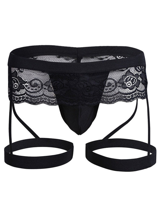 Men's Lace Three Point Thong