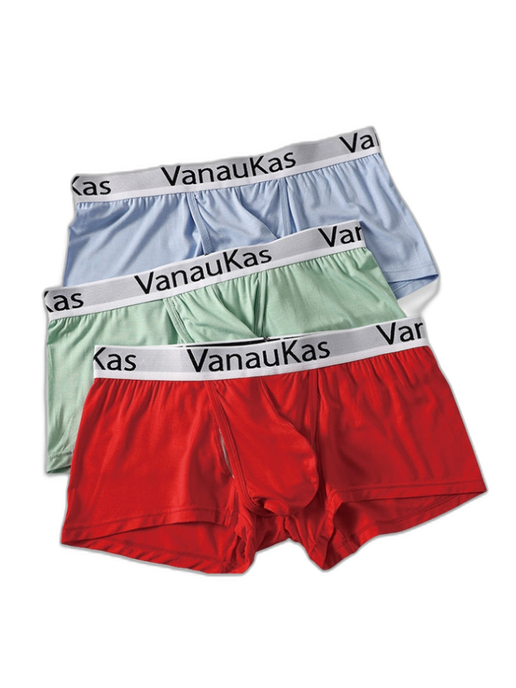 3 Pack Men's Double-Layered Gusset Odor-Control Seamless Trunks