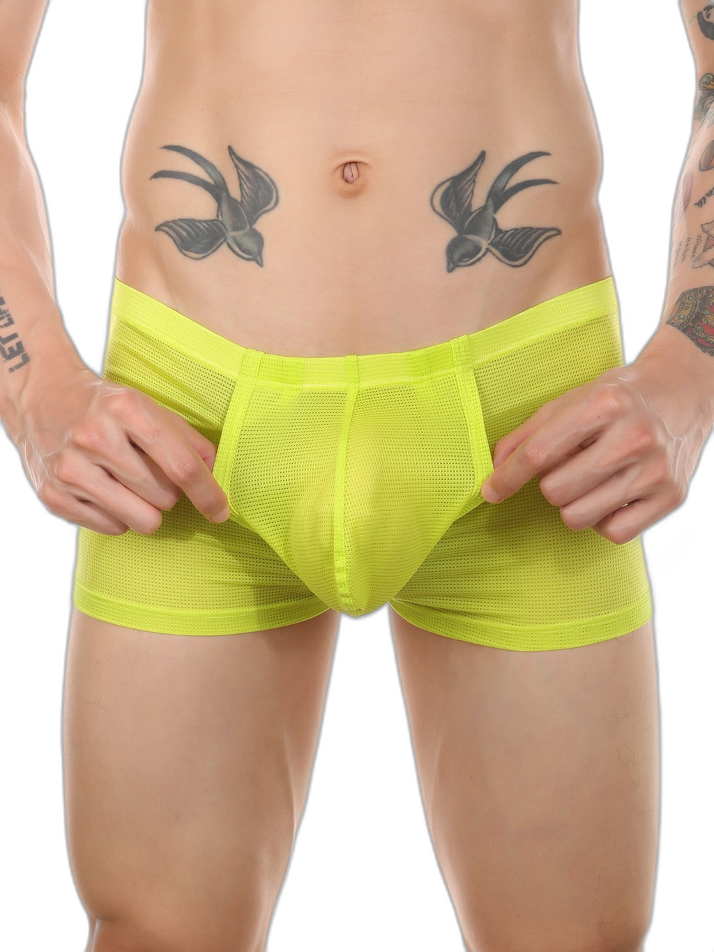 Men's Big Pouch U-convex Trunks with Fly