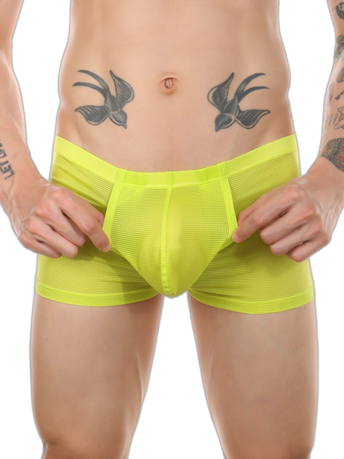Men's Big Pouch U-convex Trunks with Fly